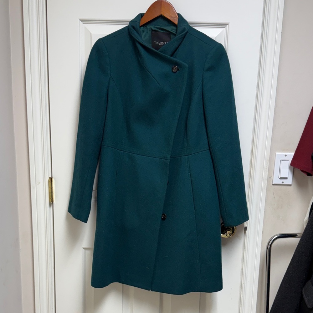 Talbots Dark Green Overcoat